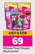 Whiskas Pouch Singles Assorted-For Any 8 x 85g