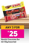 Nestle Chocolate Bar Assorted-For Any 3 x 40/55g