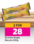 De Vries Ginger Biscuits-For 2 x 200g
