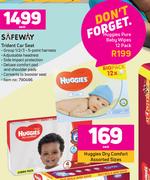 Huggies Pure Baby Wipes-12 Pack