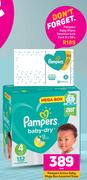 Pampers Baby Wiprs Sensitive Bulk Pack-9 x 56's Pack