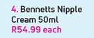 Bennetts Nipple Cream-50ml Each