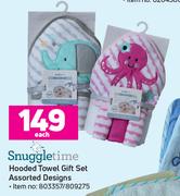 Snuggle Time Hooded Towel Gift Set-Each