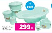 Baby Care 7 Piece Hamper Set Mint-Per Set