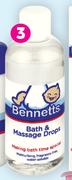 Bennetts Baby Bath & Massage Drops-200ml Each