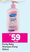 Purity Baby Shampoo Pump-500ml Each