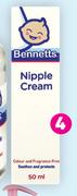 Bennetts Nipple Cream-50ml Each