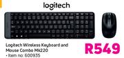 Logitech Wireless Keyboard And Mouse Combo MK220