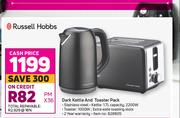 Russell Hobbs Dark Kettle & Toaster Pack
