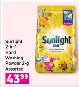 Sunlight 2 In 1 Hand Washing Powder Assorted-2Kg
