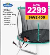 Bounceking 10 Foot (3m) Trampoline With Steel Ring
