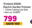 Trimtech 650W Electric Garden Trimmer