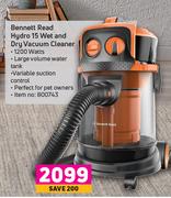 Bennett Read Hydro 15 Wet And Dry vacuum Cleaner
