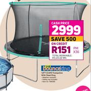 Bounceking 12FT (3.6M) Trampoline With Steel Ring