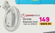 Power Worx 5M X10A Extension Cord