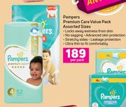 Pampers Premium Care value Pack (Assorted Sizes)-Per Pack