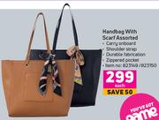 Handbags With Scarf Assorted-Each