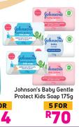 Johnson's Baby Gentle Protect Kids Soap-For 5 x 175g