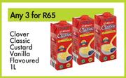 Clover Classic Custard Vanilla Flavoured-For Any 3 x 1Ltr
