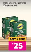 Imana Super Soya Mince Assorted-For Any 2 x 200g