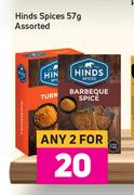 Hinds Spices Assorted-For Any 2 x 57g