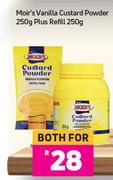 Moir's Vanilla Custard Powder 250g Plus Refill 250g-For Both