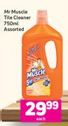 Mr Muscle Tile Cleaner Assorted-750ml Each