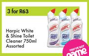 Harpic White & Shine Toilet Cleaner Assorted-For 3 x 750ml