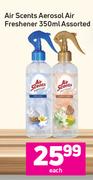 Air Scents Aerosol Air Freshener Assorted-350ml Each