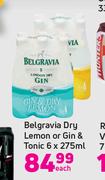 Belgravia Dry Lemon Or Gin & Tonic-6 x 275ml Each