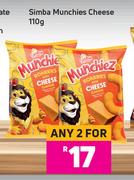 Simba Munchies Cheese-For Any 2 x 110g