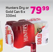 Hunters Dry Or Gold Can-6 x 330ml