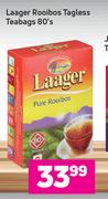 Laager Rooibos Tagless Teabags-80's Pack