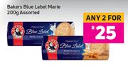 Bakers Blue Label Marie Assorted-For Any 2 x 200g