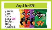 Doritos Corn Chips 145g Or Bugles 100g Assorted-For Any 5