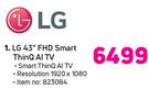 LG 43" FHD Smart ThinQ Al TV