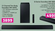 Samsung 3.1 Channel Two Body Soundbar HW-A650