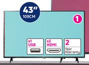 LG 43" FHD Smart ThinQ Al TV