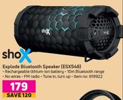 ShoX Explode Bluetooth Speaker ESX548