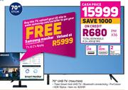 Samsung 70" UHD TV 70AU7000