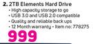 WD 2TB Elements Hard Drive
