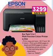 Epson Eco Tank 3 In 1 Multi Function Colour Printer L3150