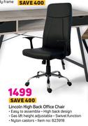 Lincoln High Back Office Chair