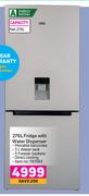 KIC 276L Fridge With Water Dispenser
