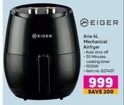 Eiger Aria 4L Mechanical Airfryer