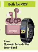 Aiwa Bluetooth Earbuds Plus Smart Band-For Both
