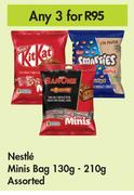 Nestle Minis Bag Assorted-For Any 3 x 130g-210g
