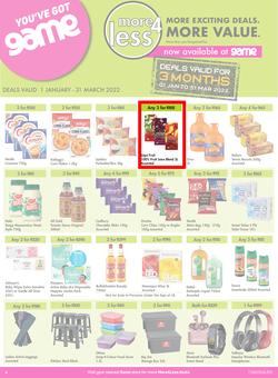 Game : More 4 Less (1 January - 31 March 2022), page 1