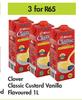 Clover Classic Custard (Vanilla Flavoured)-For 3 x 1Ltr