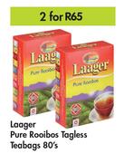 Laager Pure Rooibos Tagless Teabags-For 2 x 80's Pack